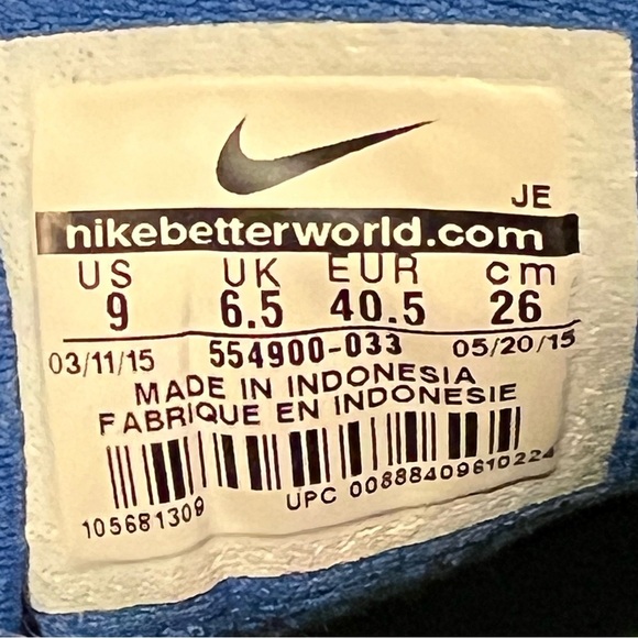 Womens NIKE Revolution 2 Black Running Shoes / Size 9 - Picture 8 of 9